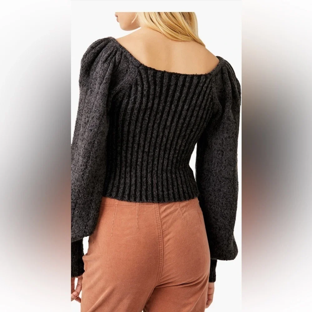 Free People Katie Mix Stitch Sweater